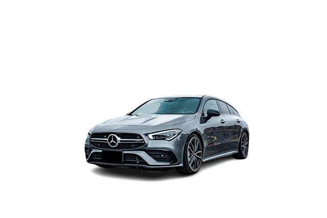 Szary samochód marki mercedes